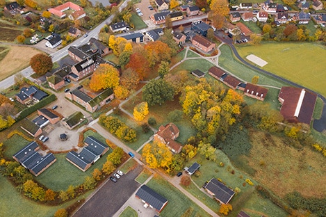 Kort over Vestbirk Musik- & Sportsefterskole